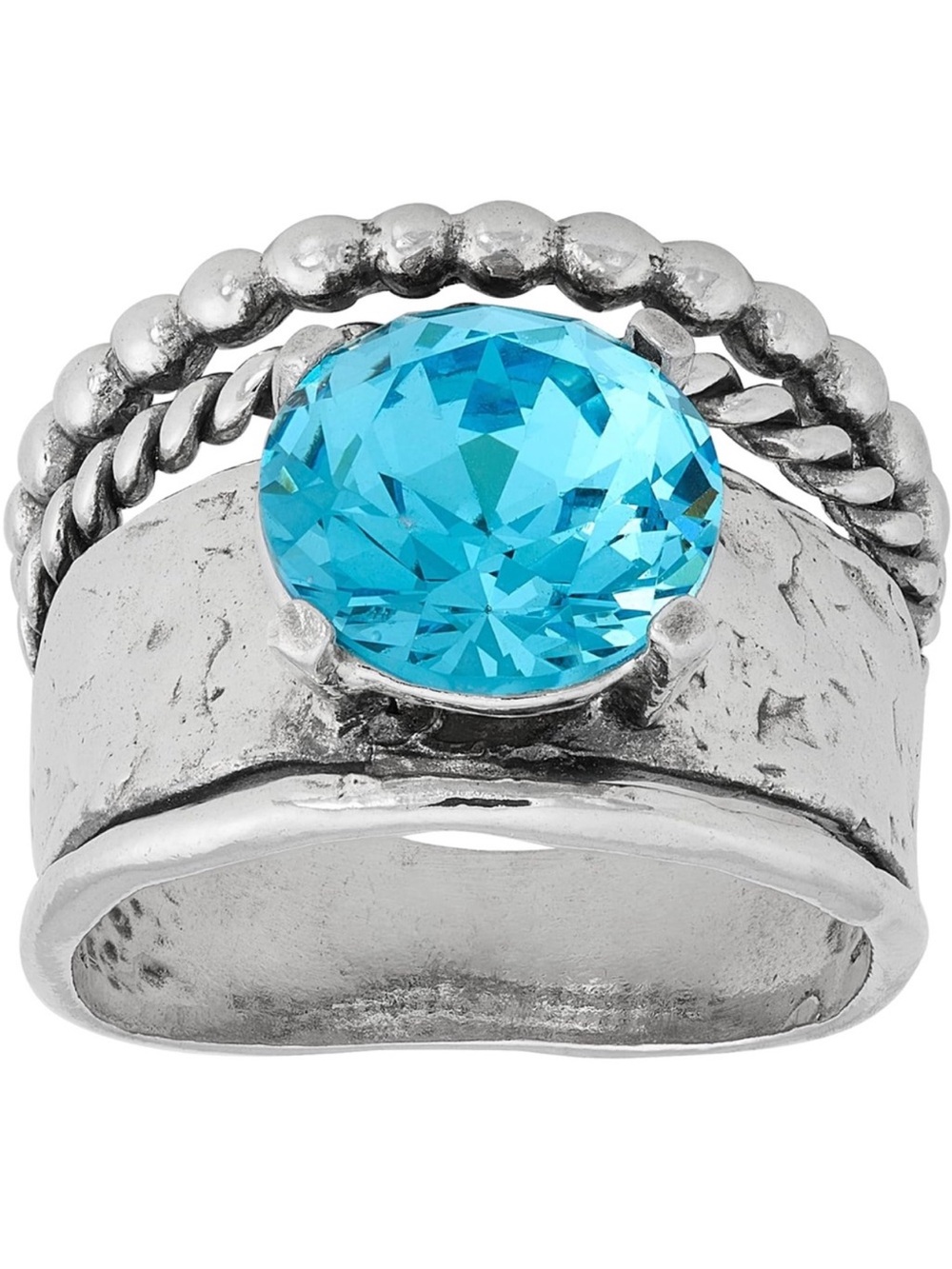 🆕 Silpada Sterling Silver Ring 9 925
Bright Aqua Blue Stone GLACIAL BEAM NIB 10 - Picture 5 of 9